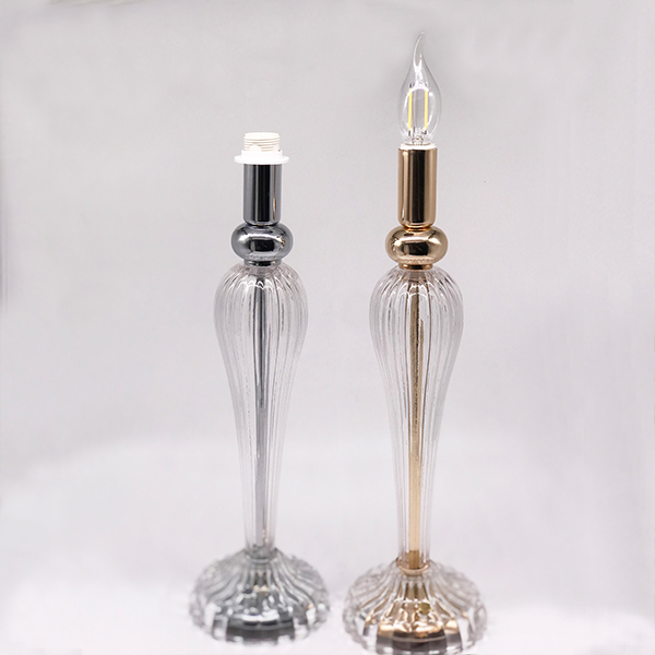 new item Glass rechargeable table lamp